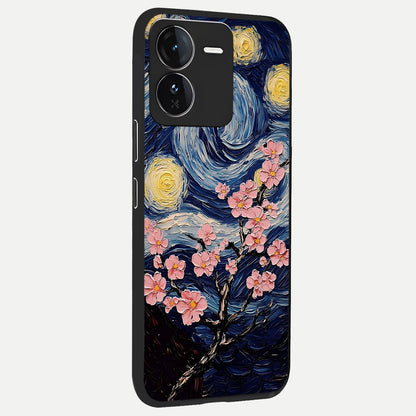  Van Gogh Scenery back cover For iQOO Z9 slim fit glass case with vibrant aesthetic design