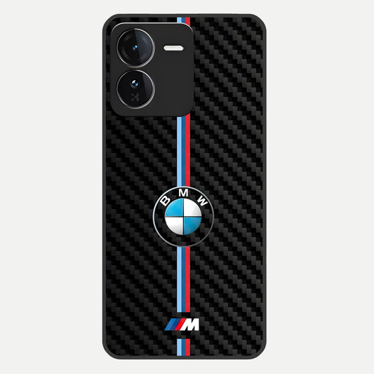  BMW Pattern Glass Case For iQOO Z9 back cover – full design glossy printed glass finish