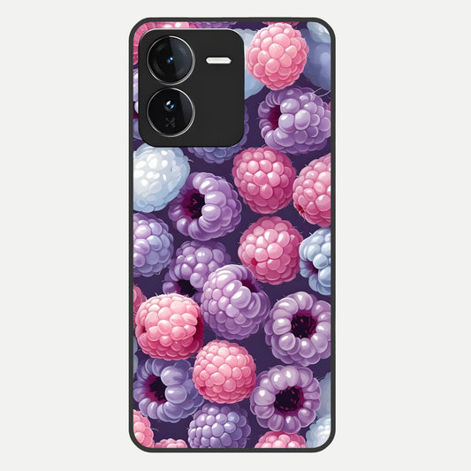  Berry Candy Pop Glass Case For iQOO Z9 back cover – full design glossy printed glass finish