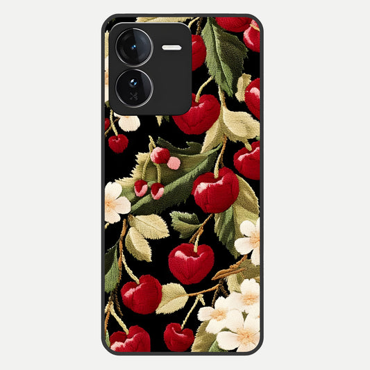  Blooming Spendor Bird Glass Case For iQOO Z9 back cover – full design glossy printed glass finish