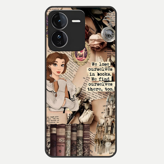  Bookish Dream World Glass Case For iQOO Z9 back cover – full design glossy printed glass finish
