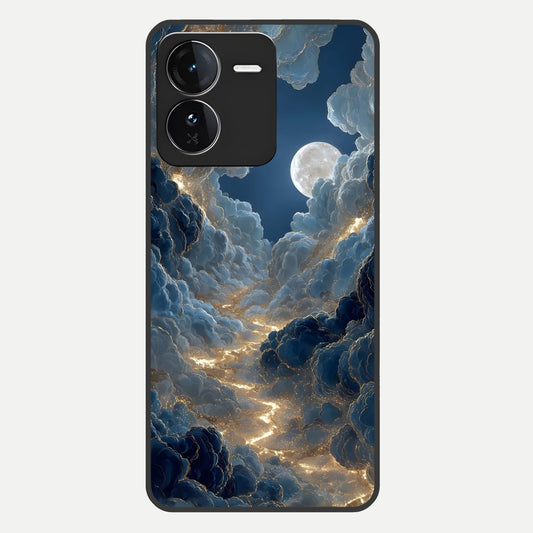  Celestial Cloud Road Glass Case For iQOO Z9 back cover – full design glossy printed glass finish