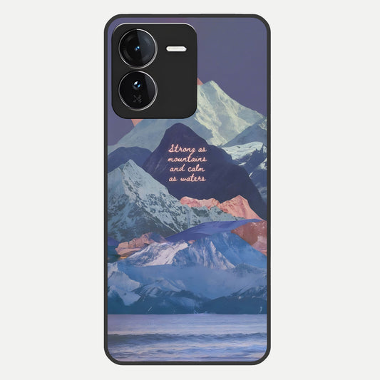  Celestial Mountain Calm Glass Case For iQOO Z9 back cover – full design glossy printed glass finish