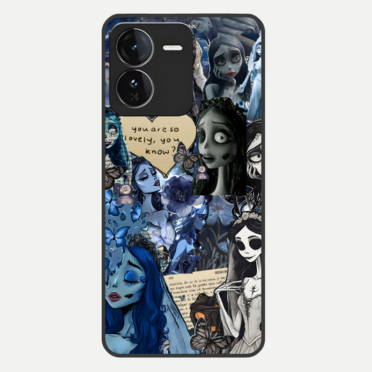  Corpse Bride Posters Glass Case For iQOO Z9 back cover – full design glossy printed glass finish