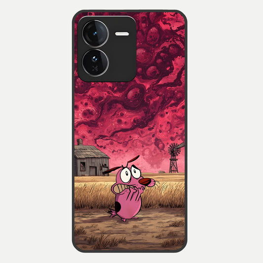  Courage Under Sky Glass Case For iQOO Z9 back cover – full design glossy printed glass finish