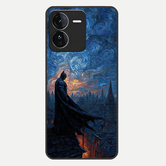  Dark Knight Dusk Glass Case For iQOO Z9 back cover – full design glossy printed glass finish