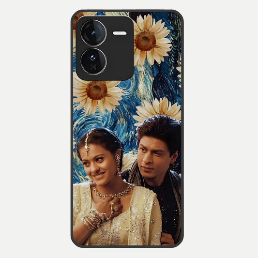  Eternal Love Story Glass Case For iQOO Z9 back cover – full design glossy printed glass finish
