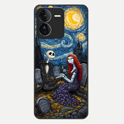  Eternal Night Love Glass Case For iQOO Z9 back cover – full design glossy printed glass finish