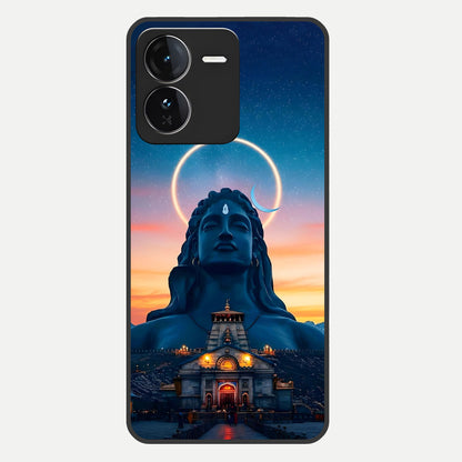  Eternal Shiva Aura Glass Case For iQOO Z9 back cover – full design glossy printed glass finish