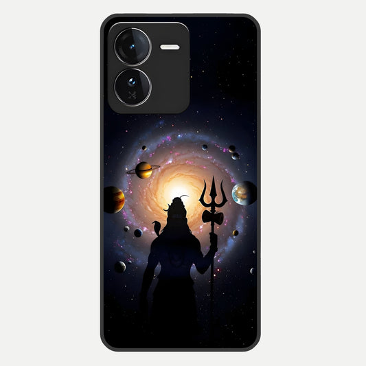  Galactic Shiva Vision Glass Case For iQOO Z9 back cover – full design glossy printed glass finish