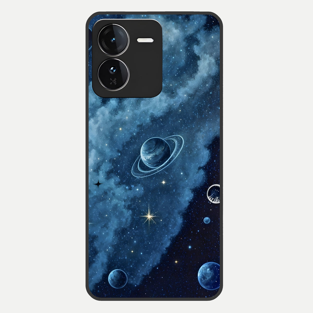  Galaxy Dream Space Glass Case For iQOO Z9 back cover – full design glossy printed glass finish