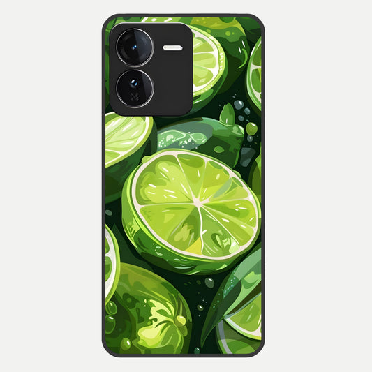  Green Kawasaki Glass Case For iQOO Z9 back cover – full design glossy printed glass finish
