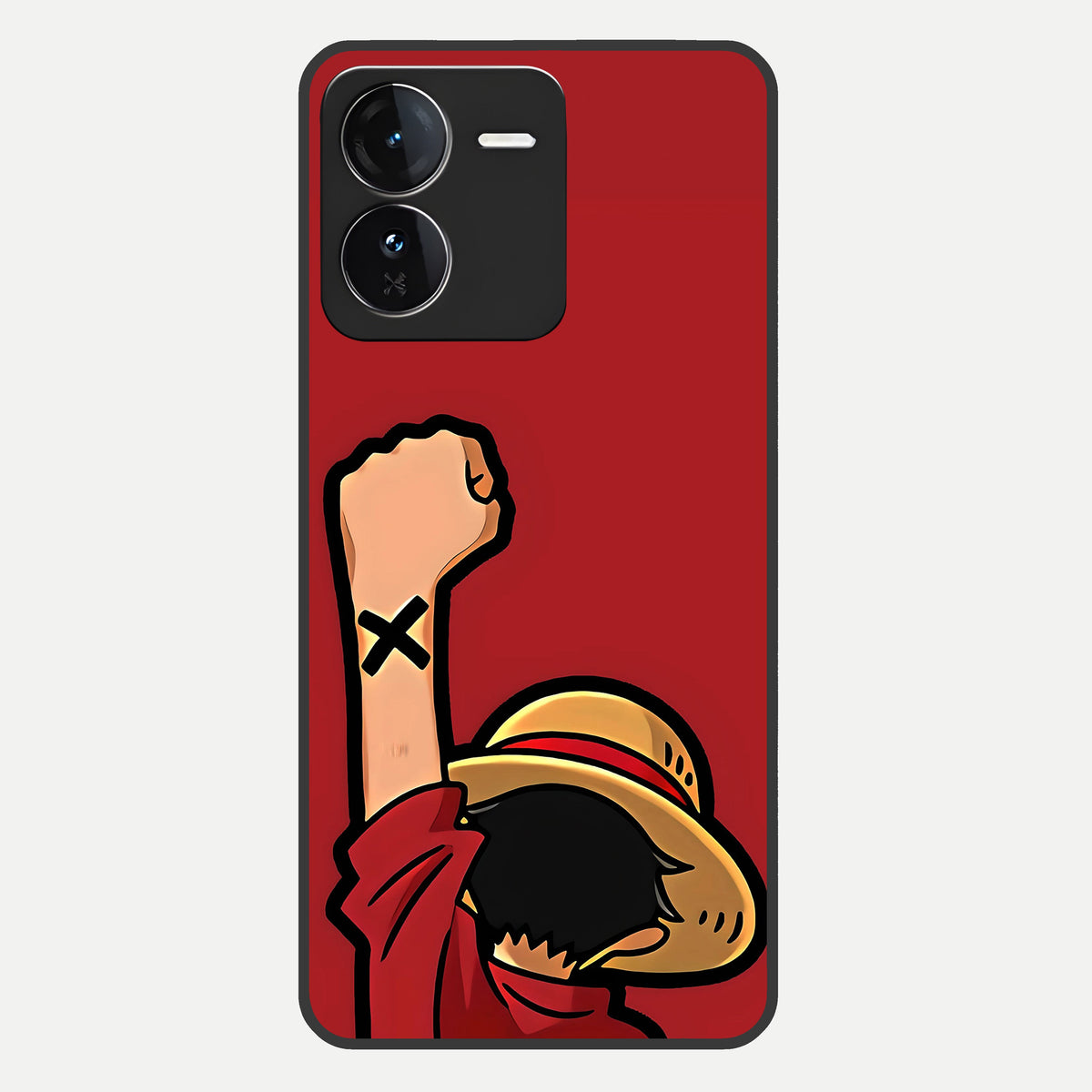  Luffy X Spirit Glass Case For iQOO Z9 back cover – full design glossy printed glass finish