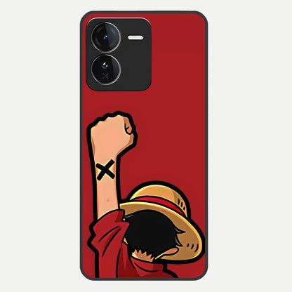 Luffy X Spirit Glass Case For iQOO Z9 back cover – full design glossy printed glass finish