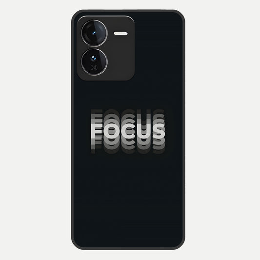  Mono Focus Vision Glass Case For iQOO Z9 back cover – full design glossy printed glass finish