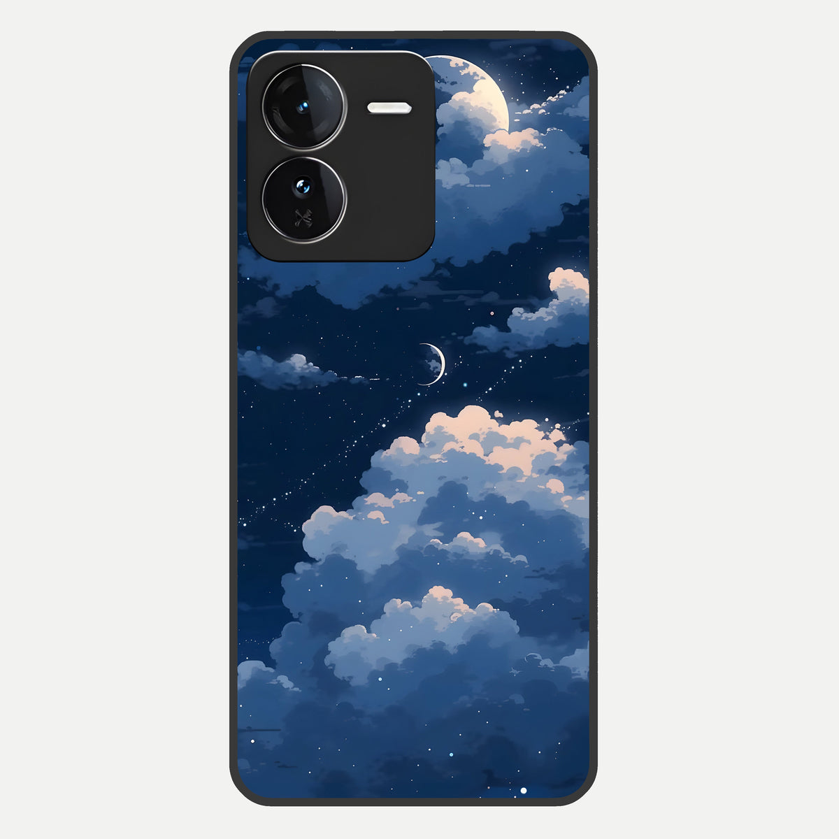  Moon Dream Haze Glass Case For iQOO Z9 back cover – full design glossy printed glass finish