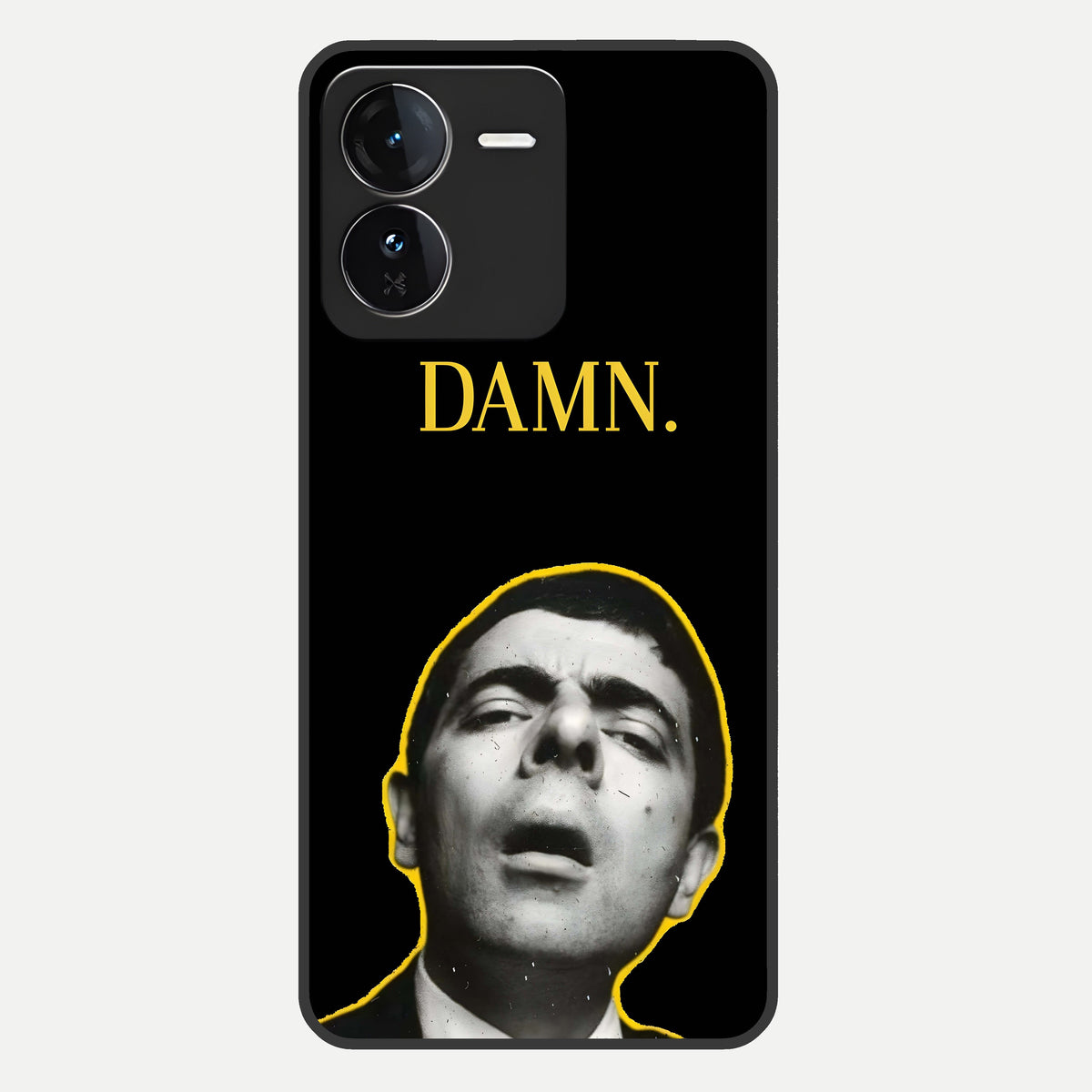  Mr Bean Damn Glass Case For iQOO Z9 back cover – full design glossy printed glass finish