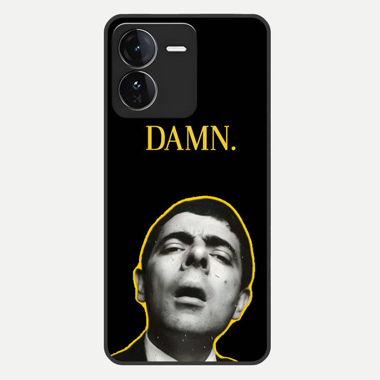  Mr Bean Damn Glass Case For iQOO Z9 back cover – full design glossy printed glass finish