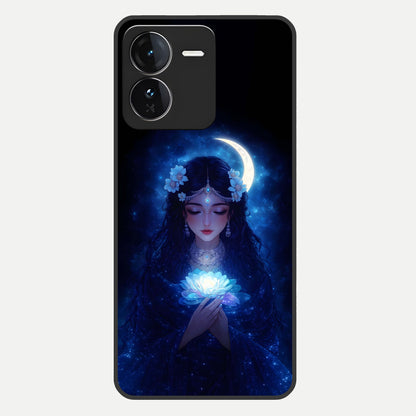  Mystic Moon Queen Glass Case For iQOO Z9 back cover – full design glossy printed glass finish