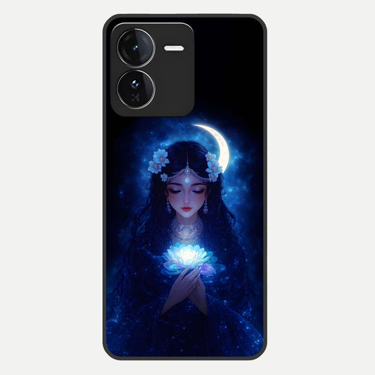  Mystic Moon Queen Glass Case For iQOO Z9 back cover – full design glossy printed glass finish