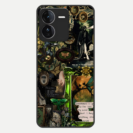  Mystic Woods Secret Glass Case For iQOO Z9 back cover – full design glossy printed glass finish