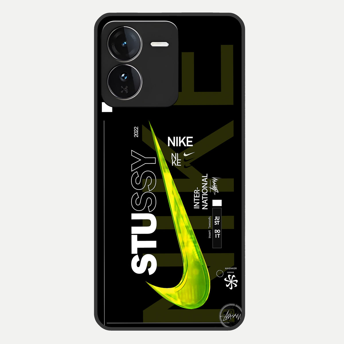  Neon Street Edition Glass Case For iQOO Z9 back cover – full design glossy printed glass finish