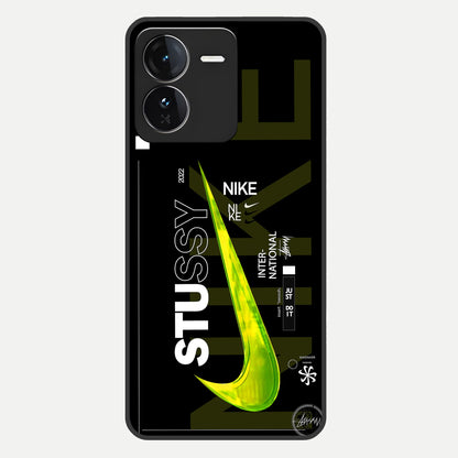  Neon Street Edition Glass Case For iQOO Z9 back cover – full design glossy printed glass finish