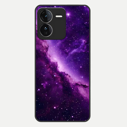  Purple Shade Sky Glass Case For iQOO Z9 back cover – full design glossy printed glass finish