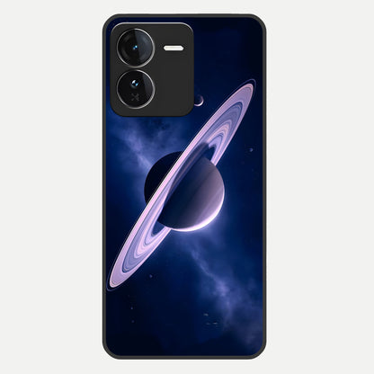  Saturn Ring Mystique Glass Case For iQOO Z9 back cover – full design glossy printed glass finish