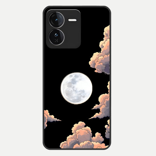  Shade Cloud Moon Glass Case For iQOO Z9 back cover – full design glossy printed glass finish