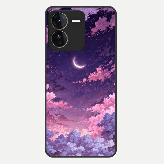  Sky Drift Clouds Glass Case For iQOO Z9 back cover – full design glossy printed glass finish