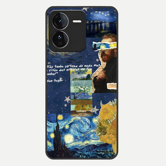  Starry Dream Vision Glass Case For iQOO Z9 back cover – full design glossy printed glass finish