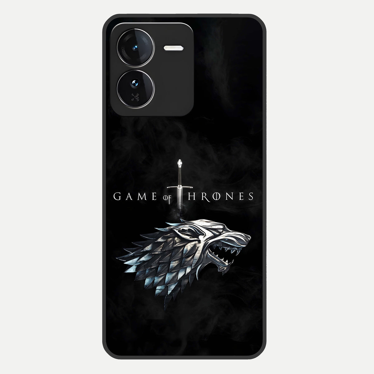  Throne Wolf Legacy Glass Case For iQOO Z9 back cover – full design glossy printed glass finish