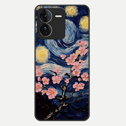  Van Gogh Scenery Glass Case For iQOO Z9 back cover – full design glossy printed glass finish