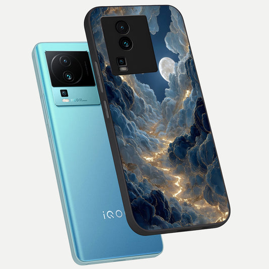  Celestial Cloud Road phone case For iQOO Neo 7 Pro showing premium glass back cover with detailed artwork