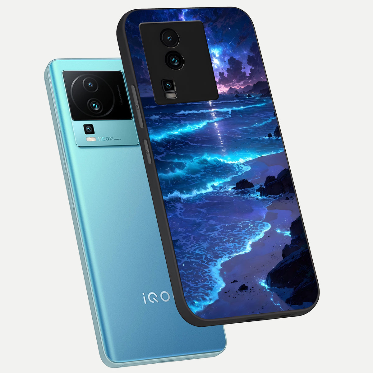  Classic Damn Look phone case For iQOO Neo 7 Pro showing premium glass back cover with detailed artwork