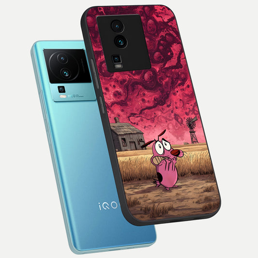  Courage Under Sky phone case For iQOO Neo 7 Pro showing premium glass back cover with detailed artwork