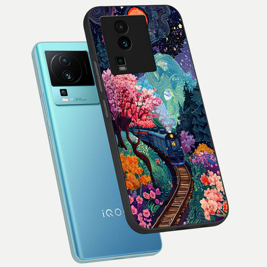  Digital Art phone case For iQOO Neo 7 Pro showing premium glass back cover with detailed artwork
