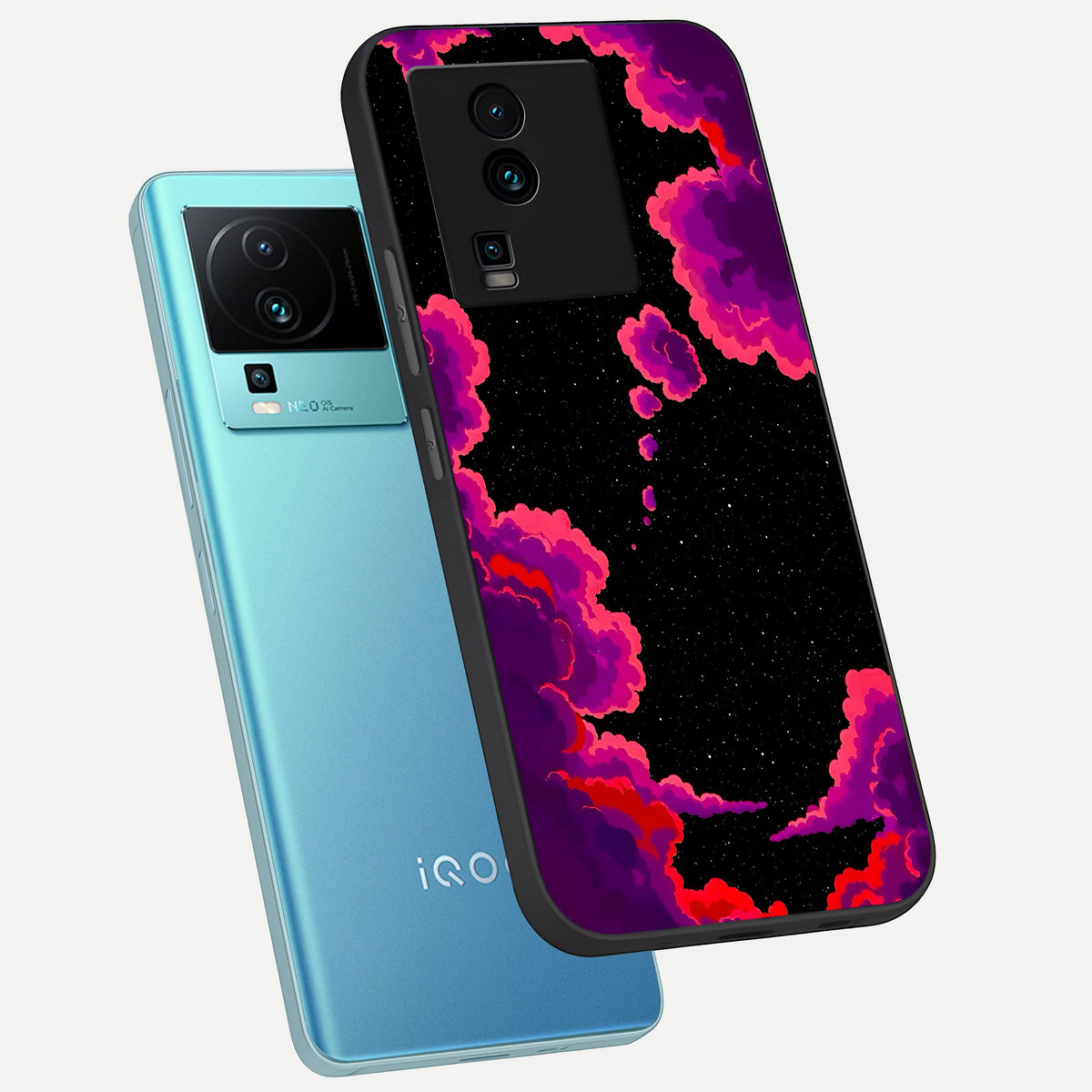  Galaxy Dream Frame phone case For iQOO Neo 7 Pro showing premium glass back cover with detailed artwork