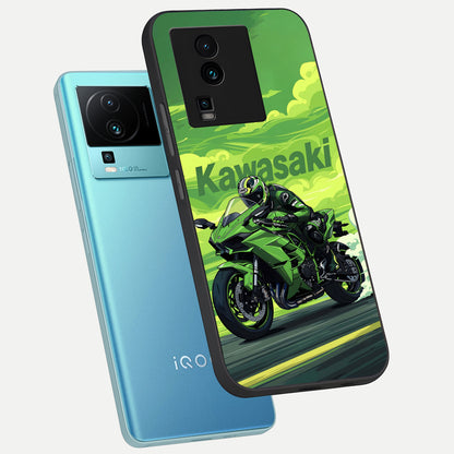  Greenery Sky phone case For iQOO Neo 7 Pro showing premium glass back cover with detailed artwork
