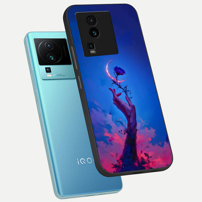  Mystic Hand phone case For iQOO Neo 7 Pro showing premium glass back cover with detailed artwork