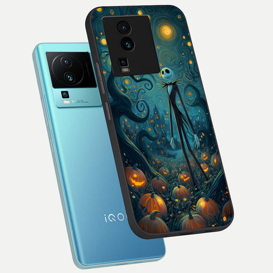  Pumpkin Moonlight Tale phone case For iQOO Neo 7 Pro showing premium glass back cover with detailed artwork