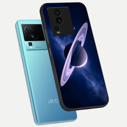  Saturn Ring Mystique phone case For iQOO Neo 7 Pro showing premium glass back cover with detailed artwork
