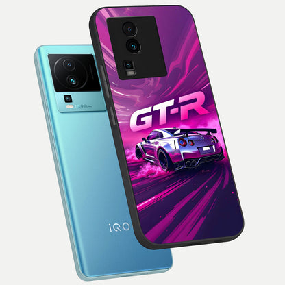  Speed Drift Legend phone case For iQOO Neo 7 Pro showing premium glass back cover with detailed artwork