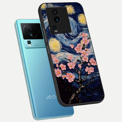  Van Gogh Scenery phone case For iQOO Neo 7 Pro showing premium glass back cover with detailed artwork