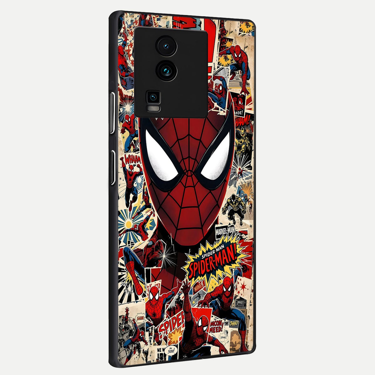  Aesthetic Wonder Spider back cover For iQOO Neo 7 Pro slim fit glass case with vibrant aesthetic design