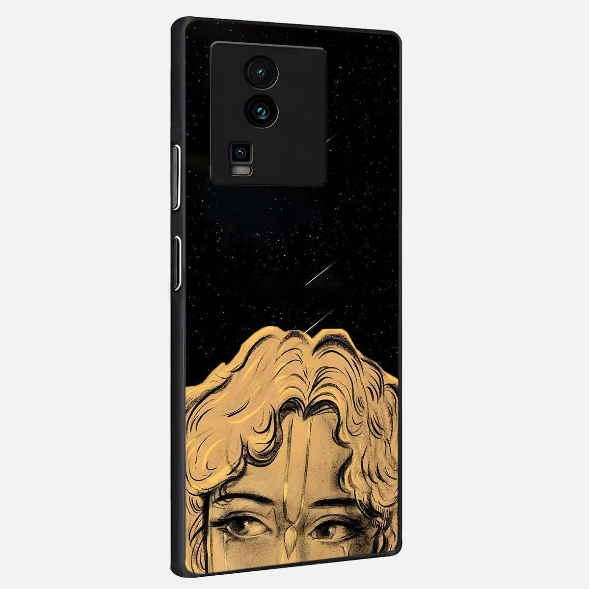  Celestial Gods Plan back cover For iQOO Neo 7 Pro slim fit glass case with vibrant aesthetic design