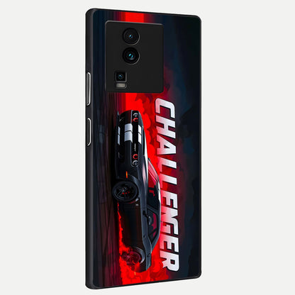  Crimson Challenger Fury back cover For iQOO Neo 7 Pro slim fit glass case with vibrant aesthetic design