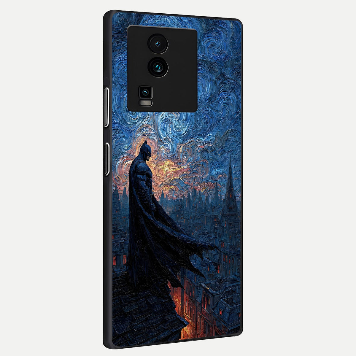  Dark Knight Dusk back cover For iQOO Neo 7 Pro slim fit glass case with vibrant aesthetic design
