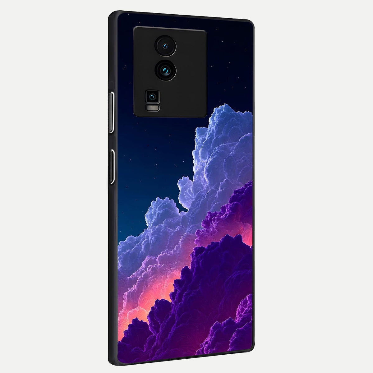  Dreamy Cloud Skies back cover For iQOO Neo 7 Pro slim fit glass case with vibrant aesthetic design